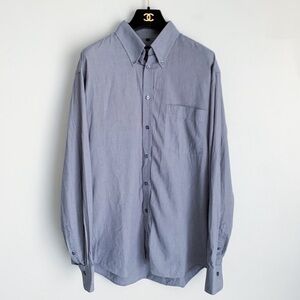 Yves Saint Laurent Gray Casual Button Down Shirt